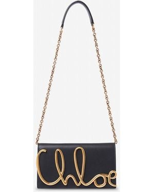 Chloé Calfskin Iconic Crossbody Shoulder Bag - White