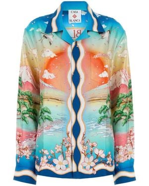 CASABLANCA Shirts - Blue