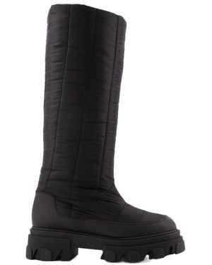 Gia Borghini Tall Puffer Boots - Black