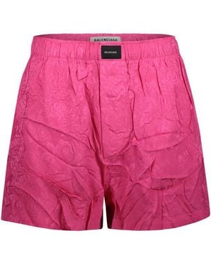 Balenciaga Pyjama Shorts - Pink