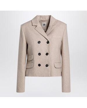 THE GARMENT Mille Double-Breasted Jacket - Natural