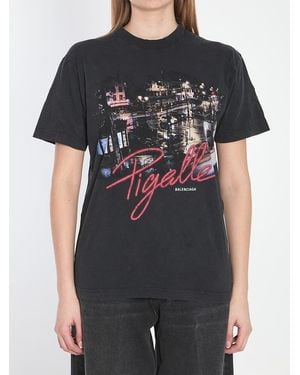 Balenciaga T-Shirt With Print - Black