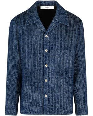 Séfr 'Wes' Cotton Shirt - Blue