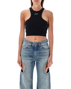 Off-White c/o Virgil Abloh Cropped Top - Blue