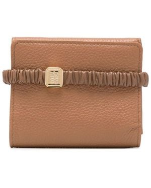 Miu Miu Small Tri-Fold Leather Wallet - Brown