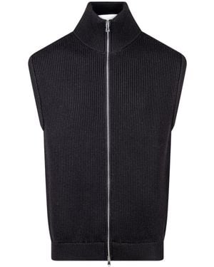 Seven Gauge Merino Vest - Black