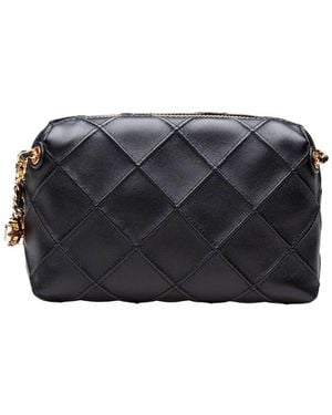 Tory Burch Quilted Leather Shoulder Bag - Black