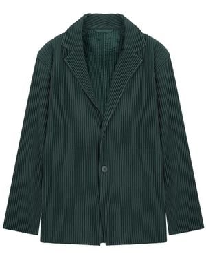 Homme Plissé Issey Miyake Plisse' Jacket - Green