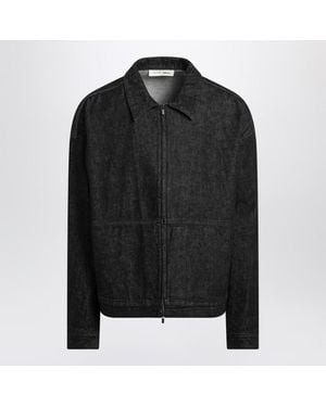 Fear Of God Denim Zip Shirt Jacket - Black