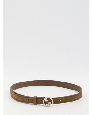 Gucci Blondie Slim Belt - White