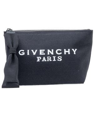 Givenchy Bow Clutch Bag On Zip - Blue