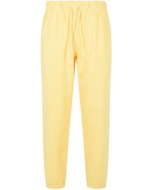 New Balance Cream Cotton Trousers - Yellow