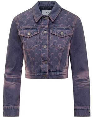Marine Serre Moon Laser Jacket - Blue
