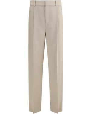 Saint Laurent Carotte Pants - Natural