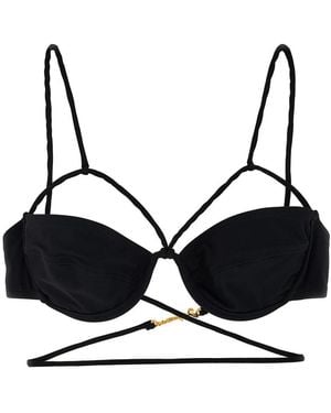 Jacquemus 'Le Haut De Maillot Signature' Bikini Top - Black