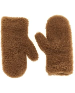 Max Mara 'Ombrat2' Mittens - Brown