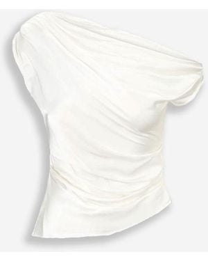 STAUD Top Phare Silk - White