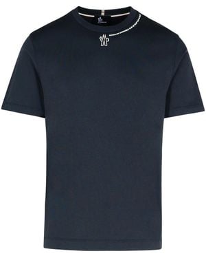 Moncler Cotton T-Shirt - Blue