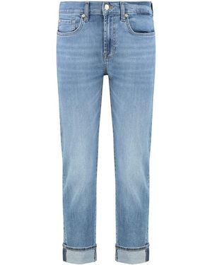 7 For All Mankind Slim Mid-Rise Jeans - Blue