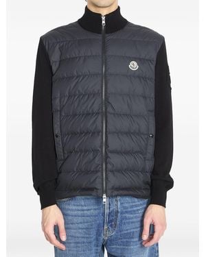 Moncler Padded Cardigan - Black