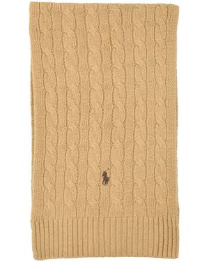 Polo Ralph Lauren Cable Knit Scarf - Natural