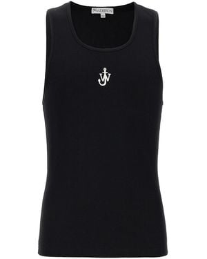 JW Anderson 'Anchor Embroidery' Top - Black