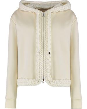 Moncler Full-Zip Hoodie - White