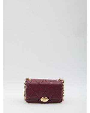 Burberry Strand Pouch With Chain - Purple