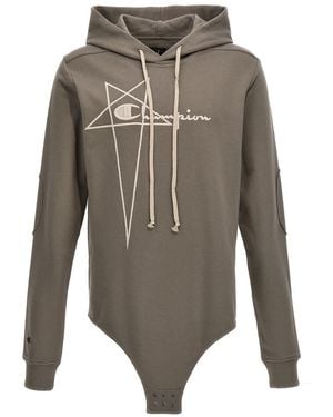 Rick Owens Champion X Hooded Bodysuit in Natural for Men | Lyst