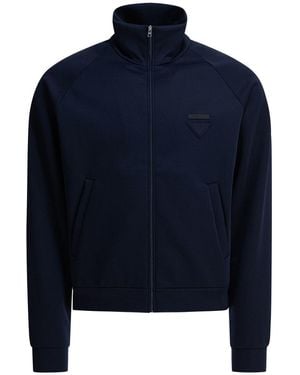 Prada Technical Fabric Jacket - Blue