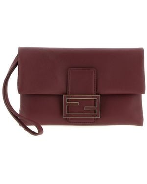Fendi 'Mamma Baguette' Pouch - Purple