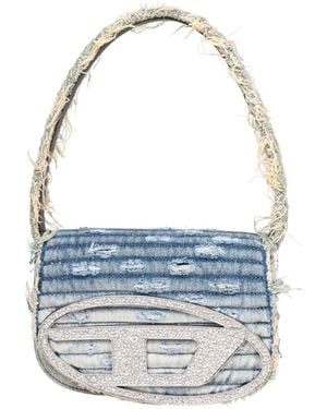 DIESEL Canvas Shoulder Bag - Blue