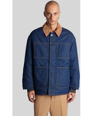 Ami Paris Denim Jackets - Blue