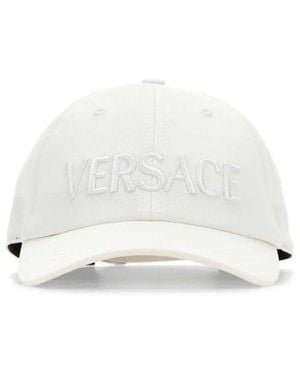 Versace Logo Cap - White