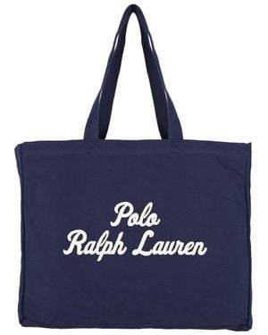 Polo Ralph Lauren Logo Tote Bag - Blue
