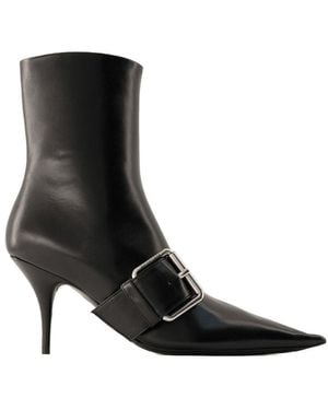 Balenciaga Knife Belt M80 Ankle Boots - Black