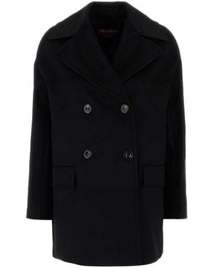 Max Mara Wool Kent Coat - Black