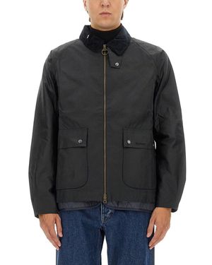 Barbour Waxed Jacket "Bedale" - Black