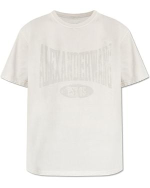 Alexander Wang Graphic Ss Tee - White