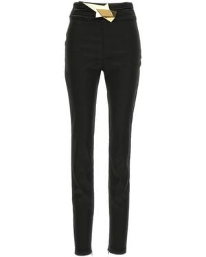 Area 'High Wasted Star Stud' Leggings - Black