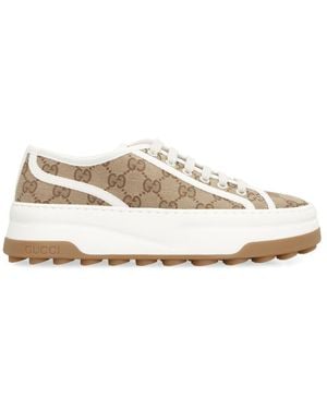 Gucci Fabric Low-top Sneakers - Natural