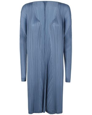Pleats Please Issey Miyake Monthly Colors: January Cardigan - Blue