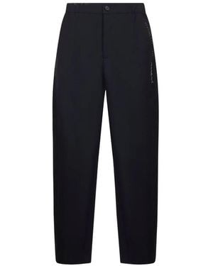 Marni Tropical Wool Straight Leg Pants - Blue