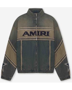 Amiri Denim Track Jacket - Green
