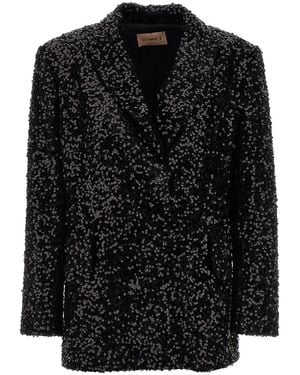 Le twins 'como' Double-breasted Blazer - Black