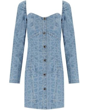 Stine Goya Kitty Denim Dress - Blue