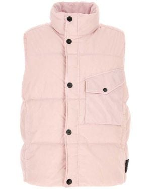 Stone Island Jackets And Vests - Pink