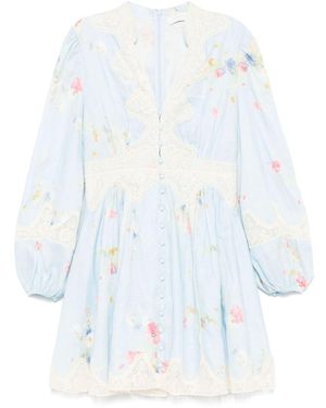 Zimmermann Lucky Linen Mini Dress - White