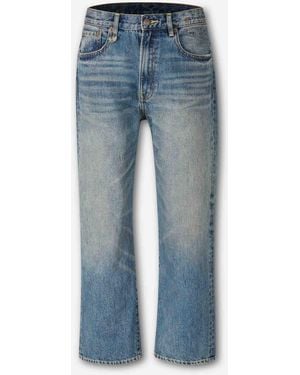 R13 Wide Straight Jeans - Blue