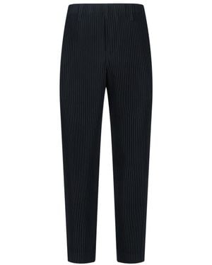 Homme Plissé Issey Miyake Streight Leg Trousers - Blue